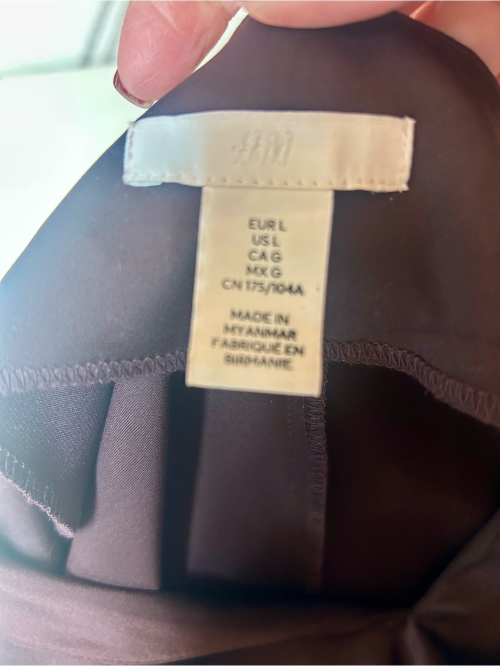 H&M Dark Chocolate Brown Satin Like Oversized Shirt Tunic Dress Blouson Sleeve L - Picture 6 of 13